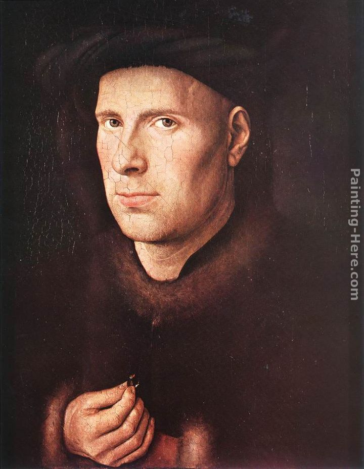Portrait of Jan de Leeuw painting - Jan van Eyck Portrait of Jan de Leeuw art painting